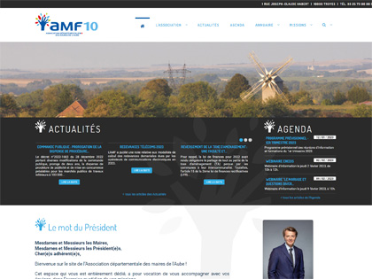 sites de l'Association des Maires de l'Aube AMF10